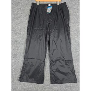 Columbia Storm Surge Womens 1X Short Black Omni Tech Waterproof Breathable Pants